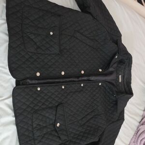 giacca Quilted Black Collar Jacket